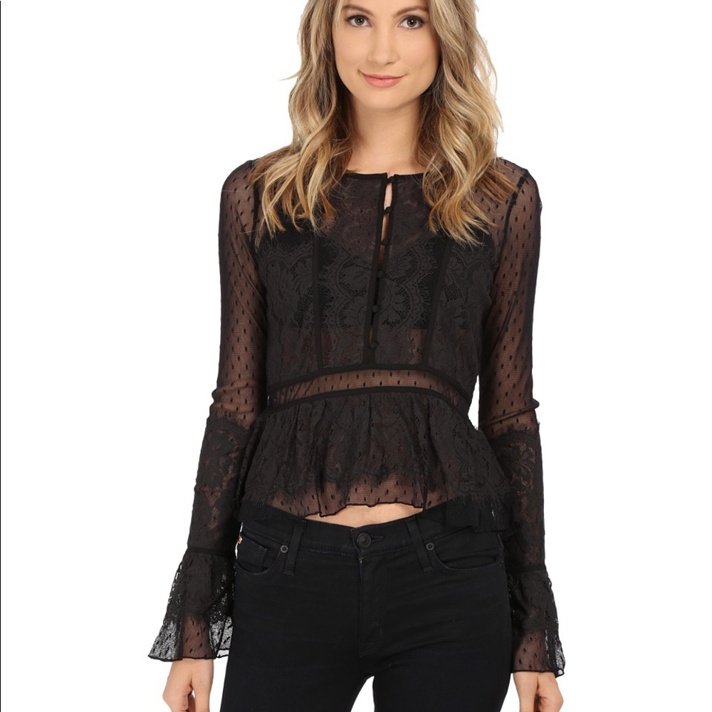 Free People Penelope Peplum Top